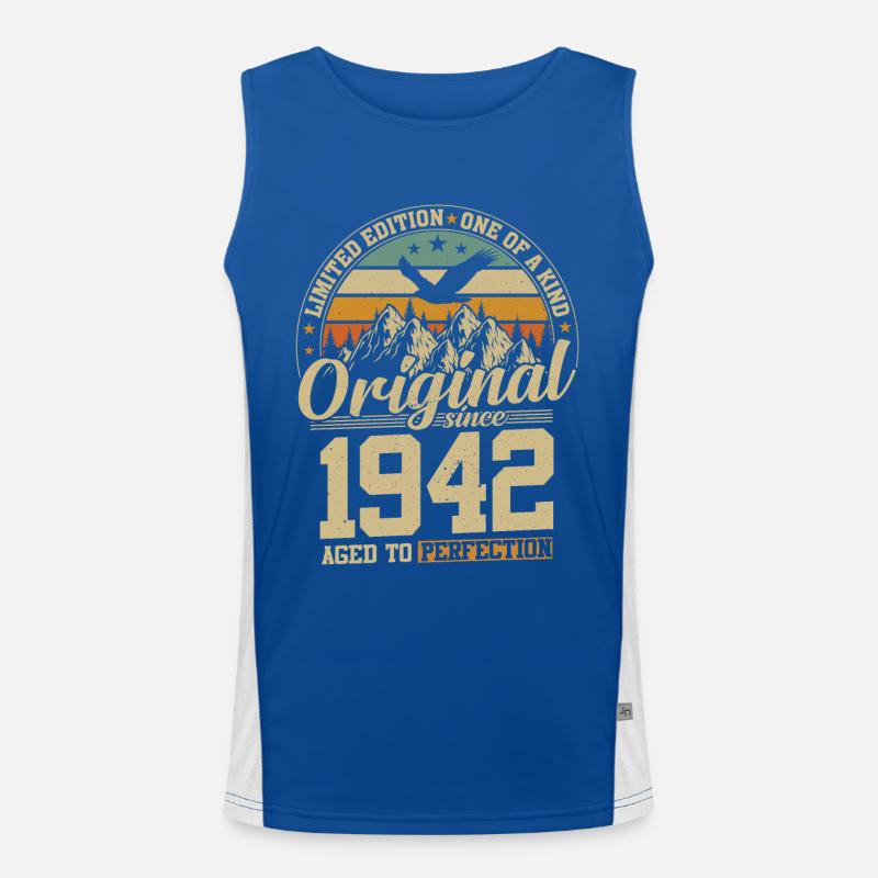 Birthday Joy '42 Men's Functional Contrast Tank Top 