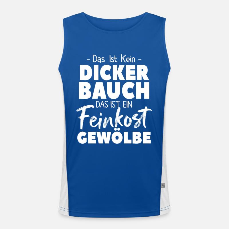 Feinkostgewölbe Charme Funktionelles Kontrast-Tank Top für Männer 