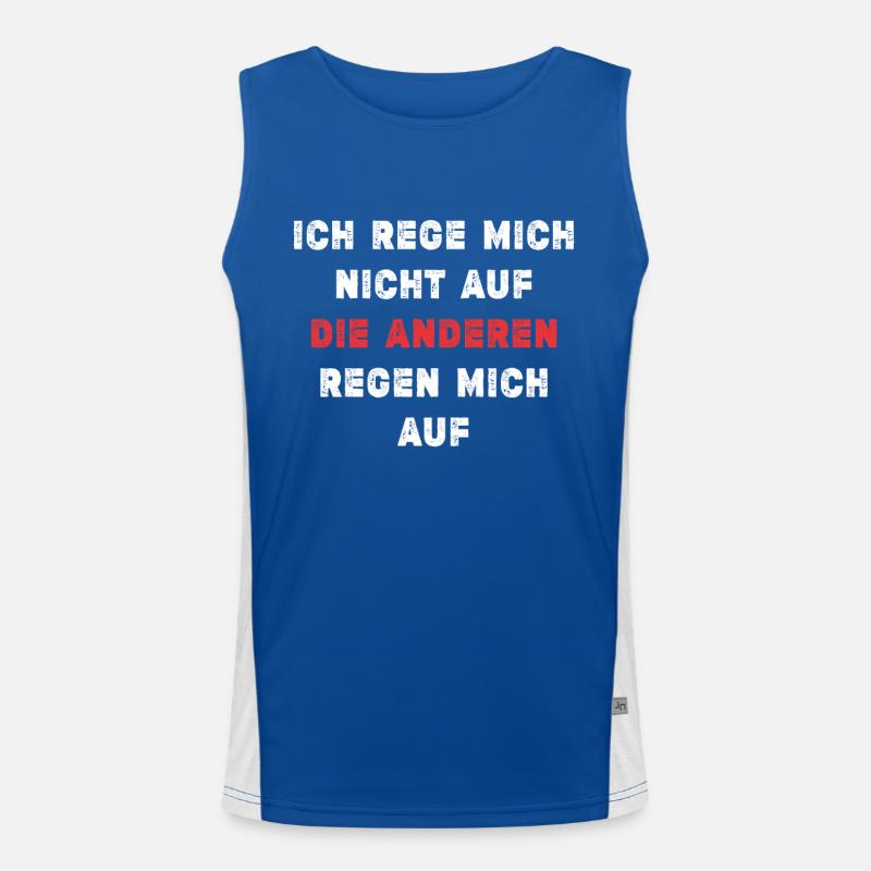 Charmant Gelassen Funktionelles Kontrast-Tank Top für Männer 
