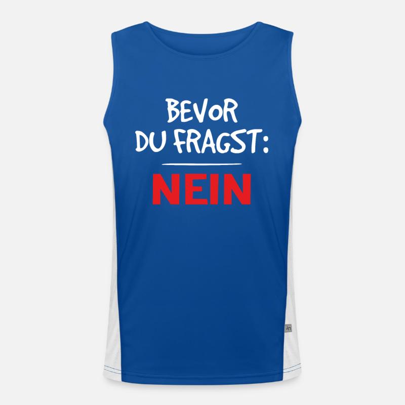 Klarer Durchblick Funktionelles Kontrast-Tank Top für Männer 