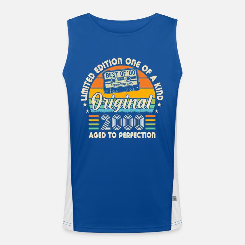 Legendary Birthday Boy 2000 Men's Functional Contrast Tank Top 