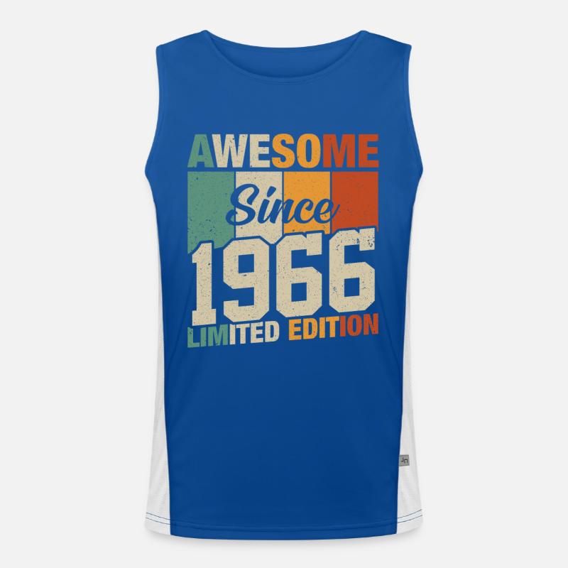 Geboren Legenden 1966 Funktionelles Kontrast-Tank Top für Männer 