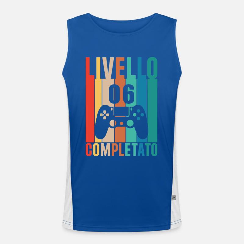 Stufe 6 6 Freigeschaltetes Geschenk Funktionelles Kontrast-Tank Top für Männer 