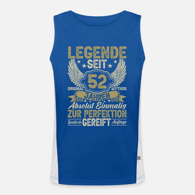 Legende seit 52 Jahren Funktionelles Kontrast-Tank Top für Männer 