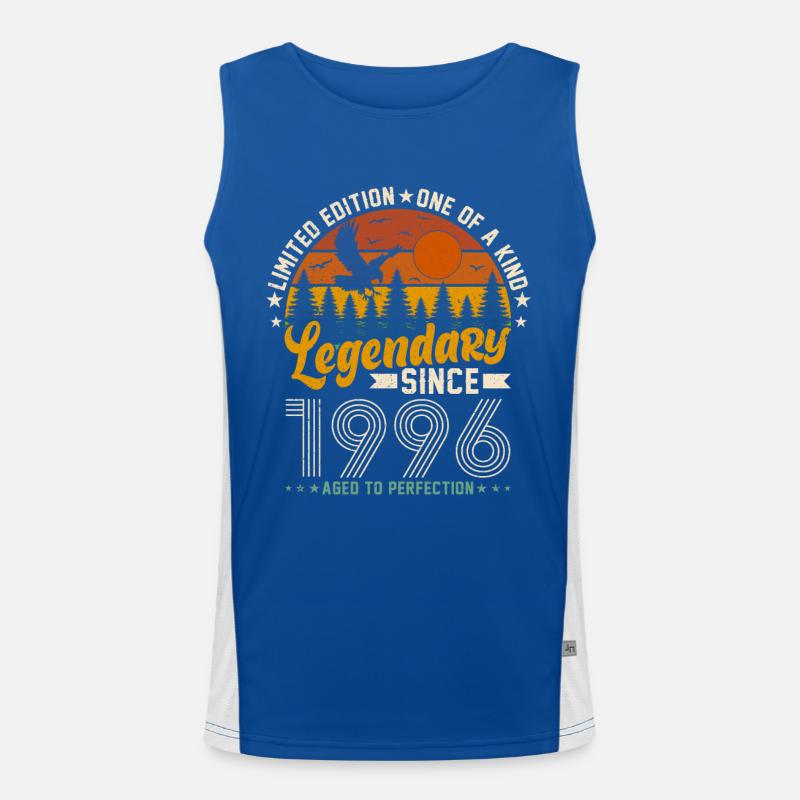 Zeitreise 1996 – Vintage Geburtstagsgeschenk Funktionelles Kontrast-Tank Top für Männer 
