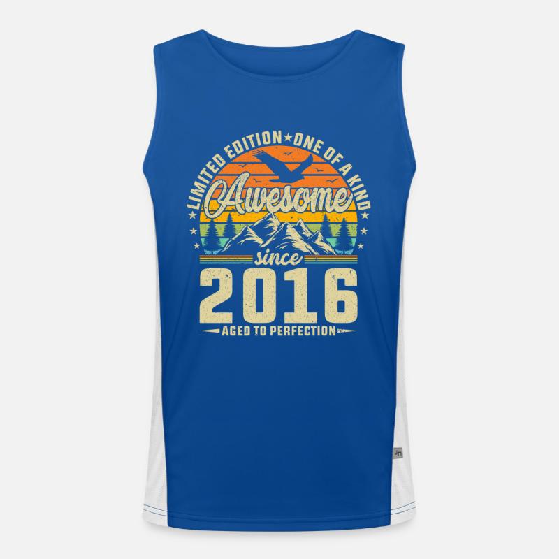 Creative 2016 Vintage Retro Design Men's Functional Contrast Tank Top 