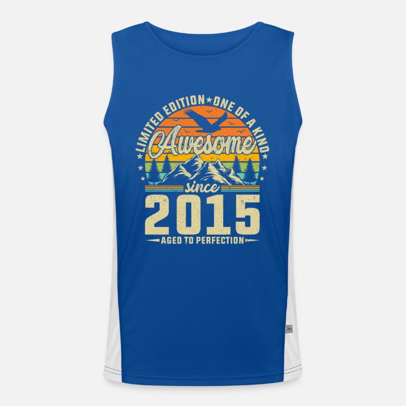 Unique 2015 Vintage Retro Design Men's Functional Contrast Tank Top 