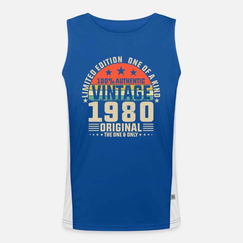 Das Beste von 1980 Funktionelles Kontrast-Tank Top für Männer 
