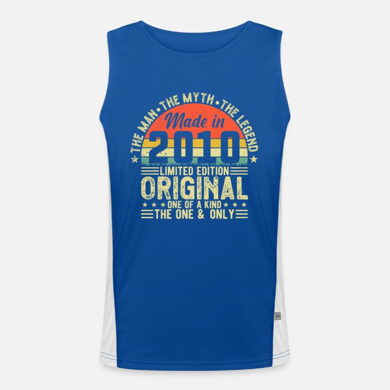 Großartig seit 2010 Funktionelles Kontrast-Tank Top für Männer 