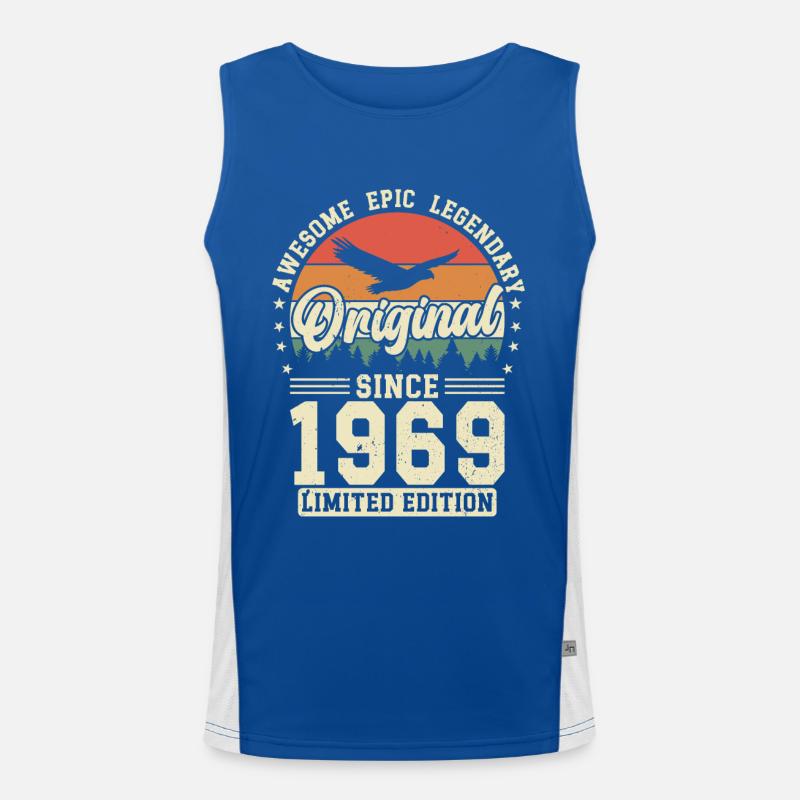 Creative 1969 Vintage Vintage Gift Retro Men's Functional Contrast Tank Top 