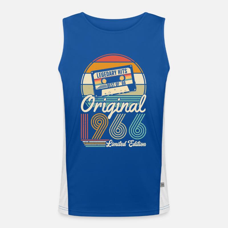 Vintage 1966 Legend Funktionelles Kontrast-Tank Top für Männer 
