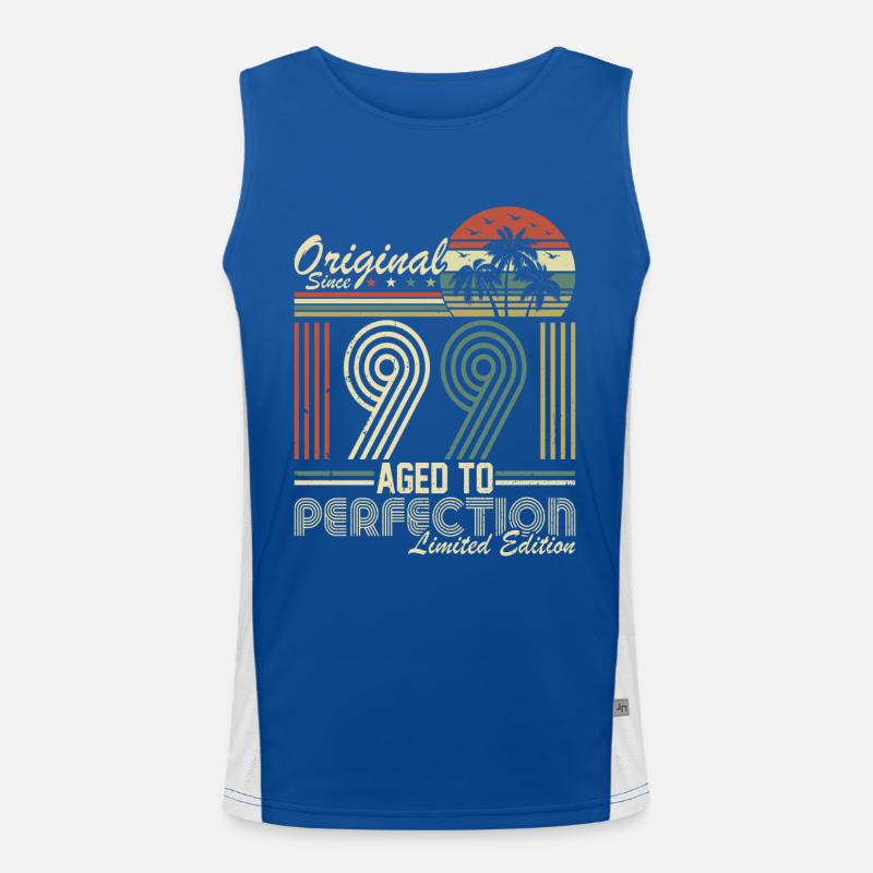 Vintage 1991 Legends Tee Funktionelles Kontrast-Tank Top für Männer 