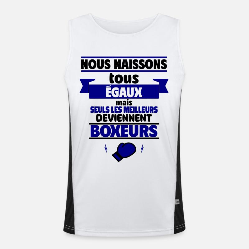 Seuls les meilleurs deviennent boxeurs,boxe Débardeur respirant contrasté Homme 
