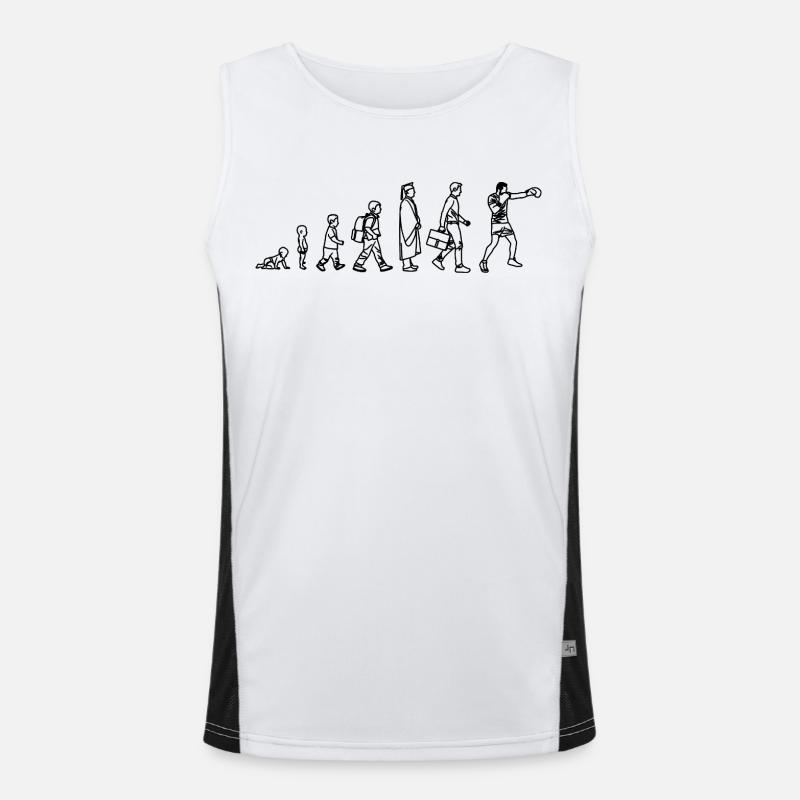 Boxen Evolution Funktionelles Kontrast-Tank Top für Männer 