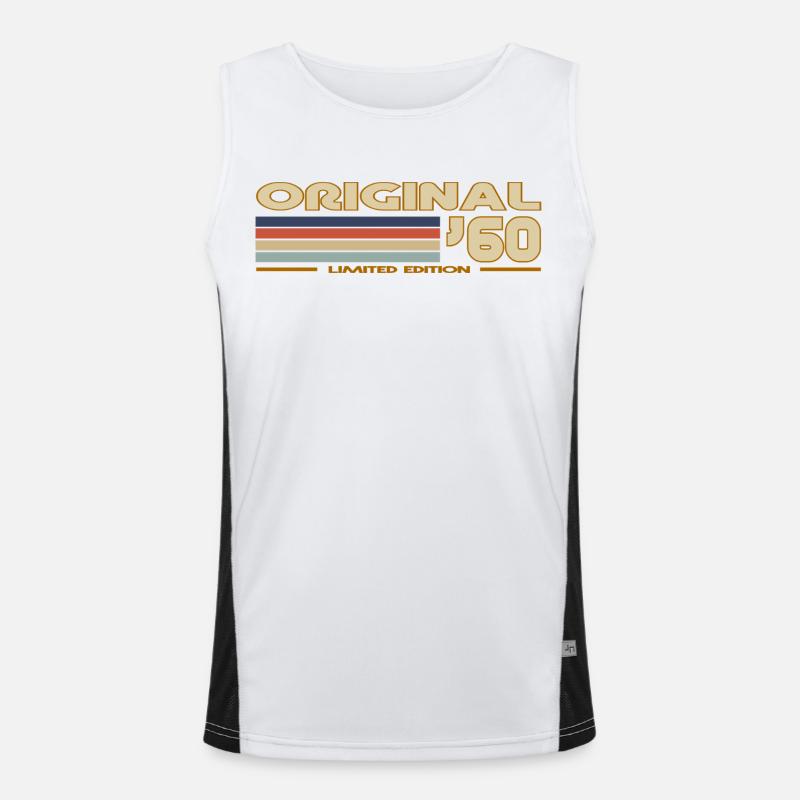 1960 Funktionelles Kontrast-Tank Top für Männer 