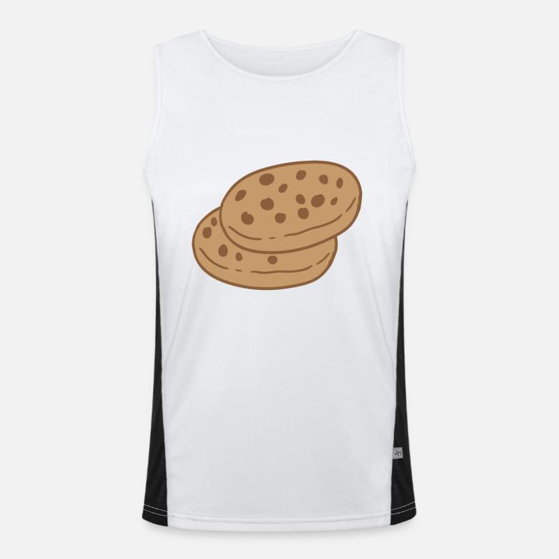 mignons biscuits bruns Débardeur respirant contrasté Homme 