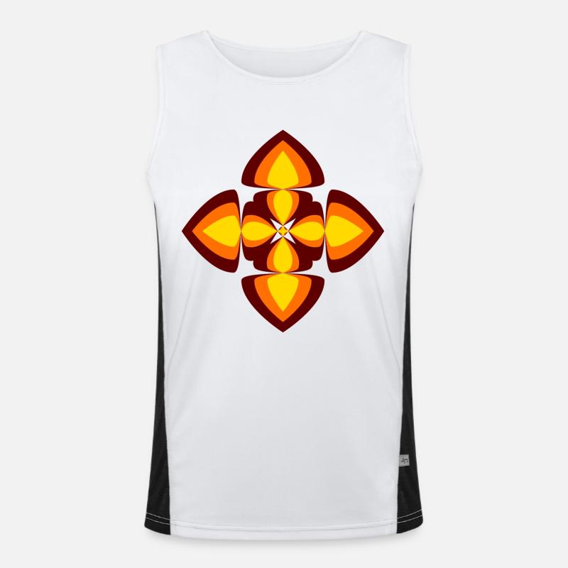 70s Funktionelles Kontrast-Tank Top für Männer 