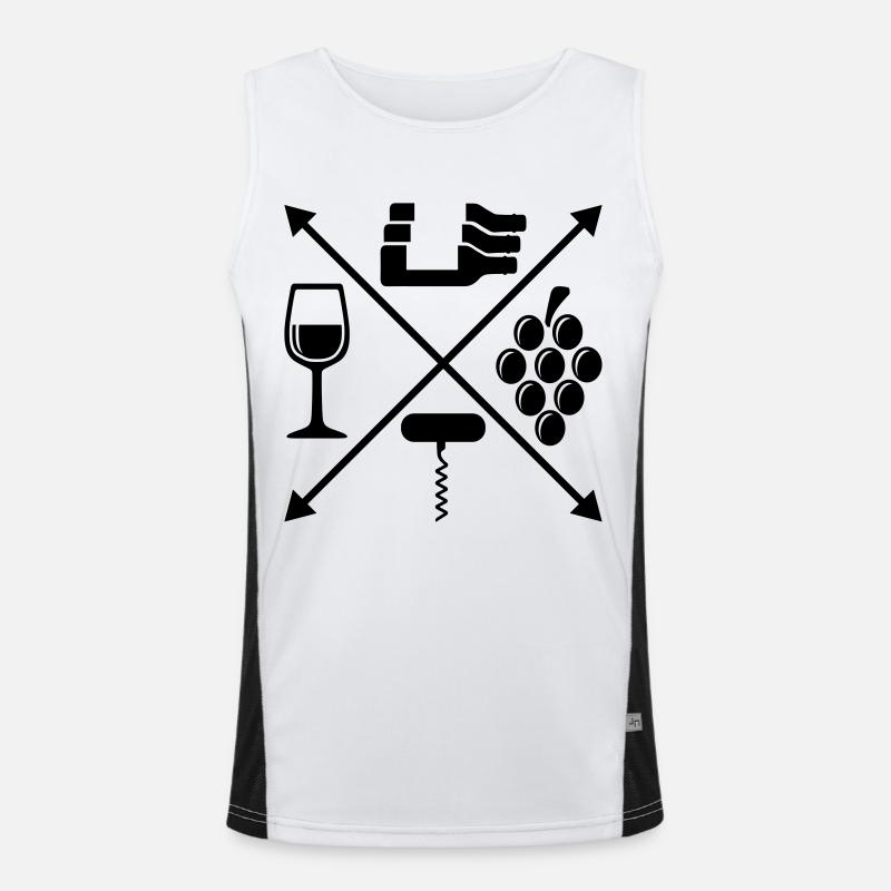 Du vin Débardeur respirant contrasté Homme 