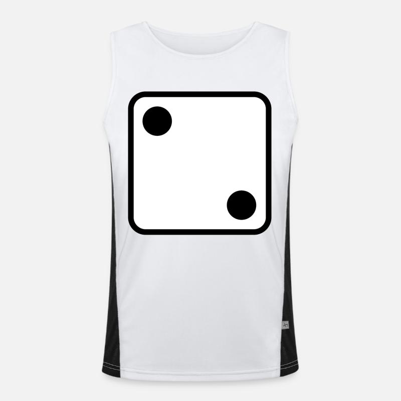 Cube symbol design to personalize Men's Functional Contrast Tank Top 