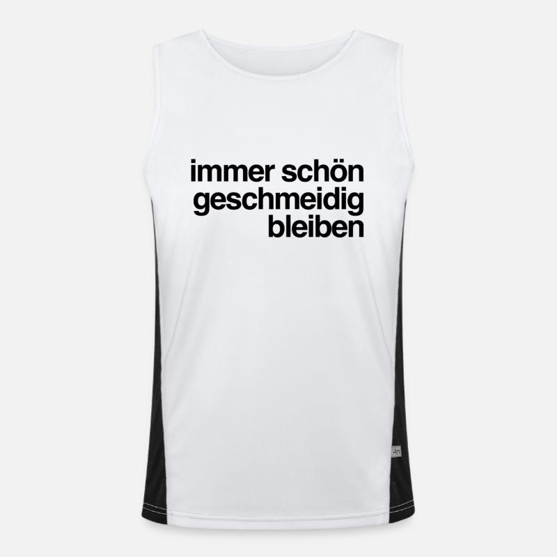 immer schön geschmeidig bleiben Funktionelles Kontrast-Tank Top für Männer 
