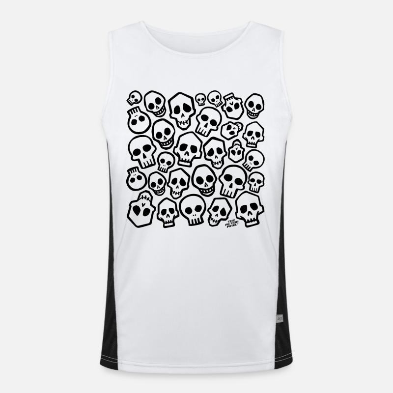 Schädelkopfjäger Funktionelles Kontrast-Tank Top für Männer 