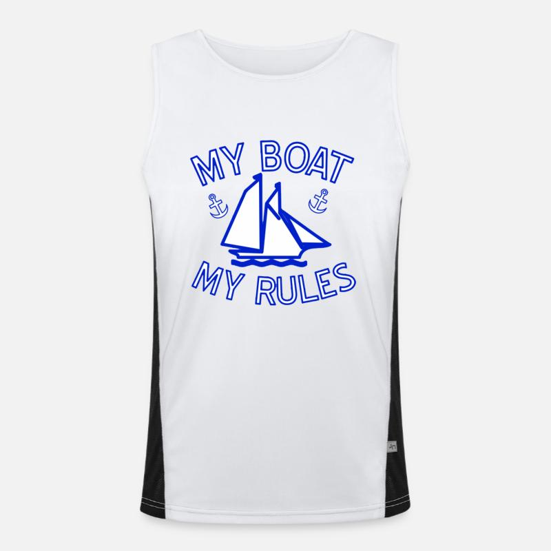 Boot Funktionelles Kontrast-Tank Top für Männer 