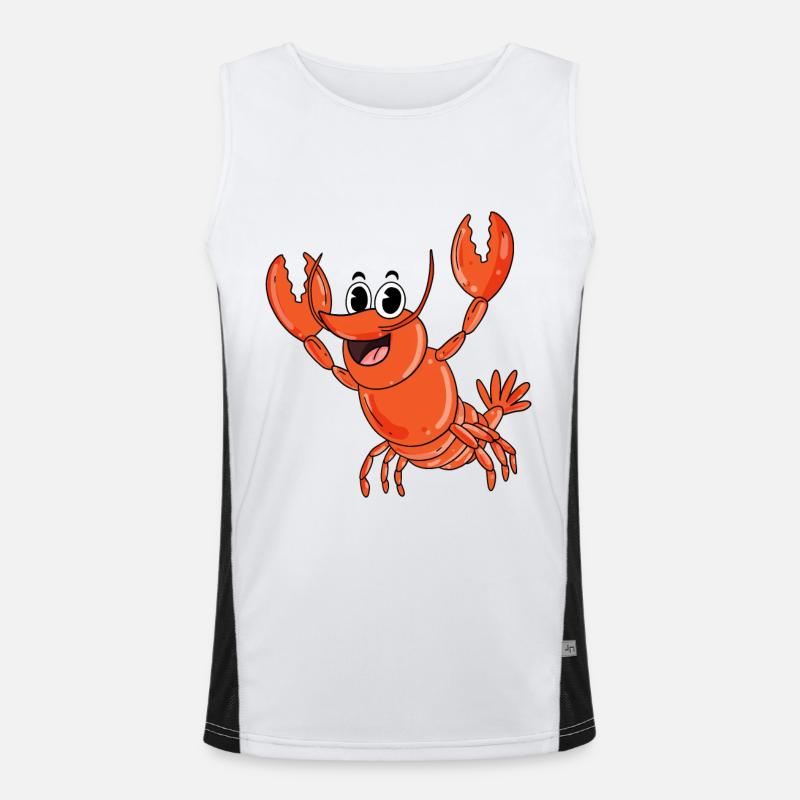hummer - Funktionel kontrast tanktop til herrer - hvid/sort