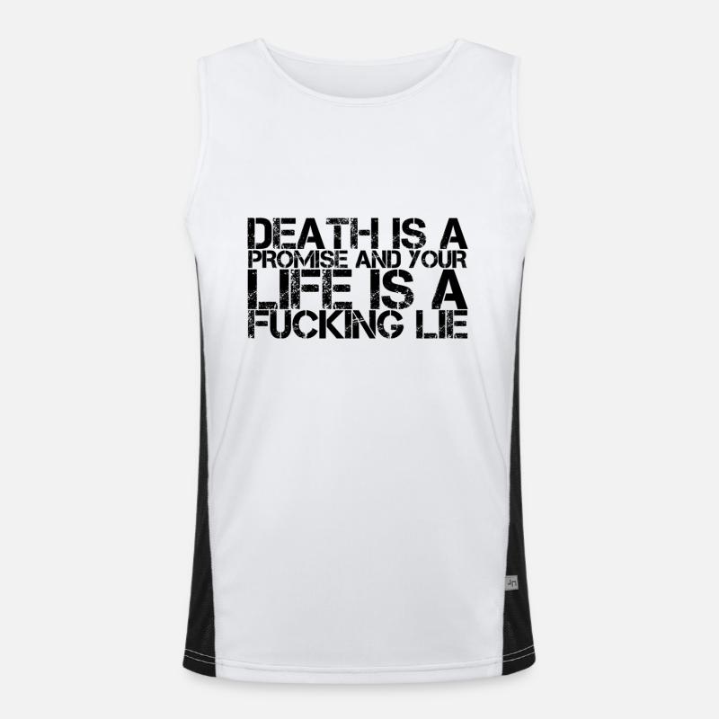 der Tod wird kommen Funktionelles Kontrast-Tank Top für Männer 