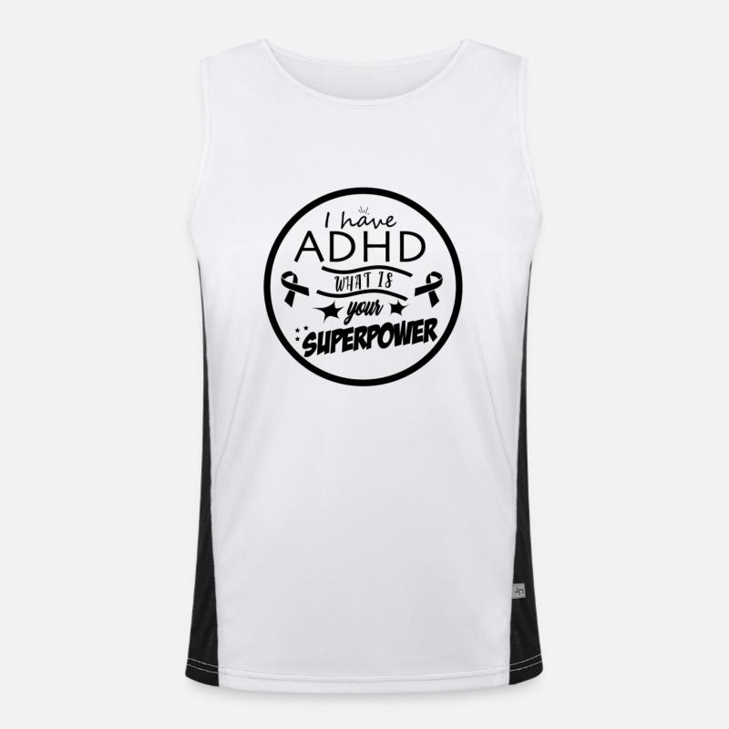 Adhd Men's Functional Contrast Tank Top 
