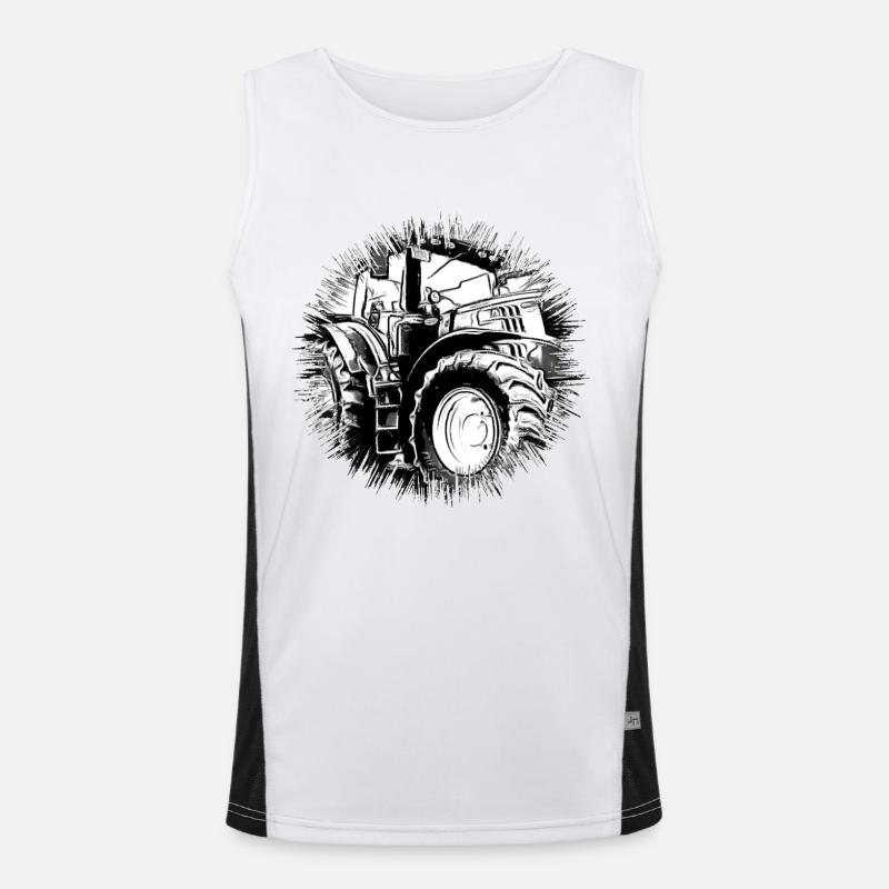 Traktor Funktionelles Kontrast-Tank Top für Männer 