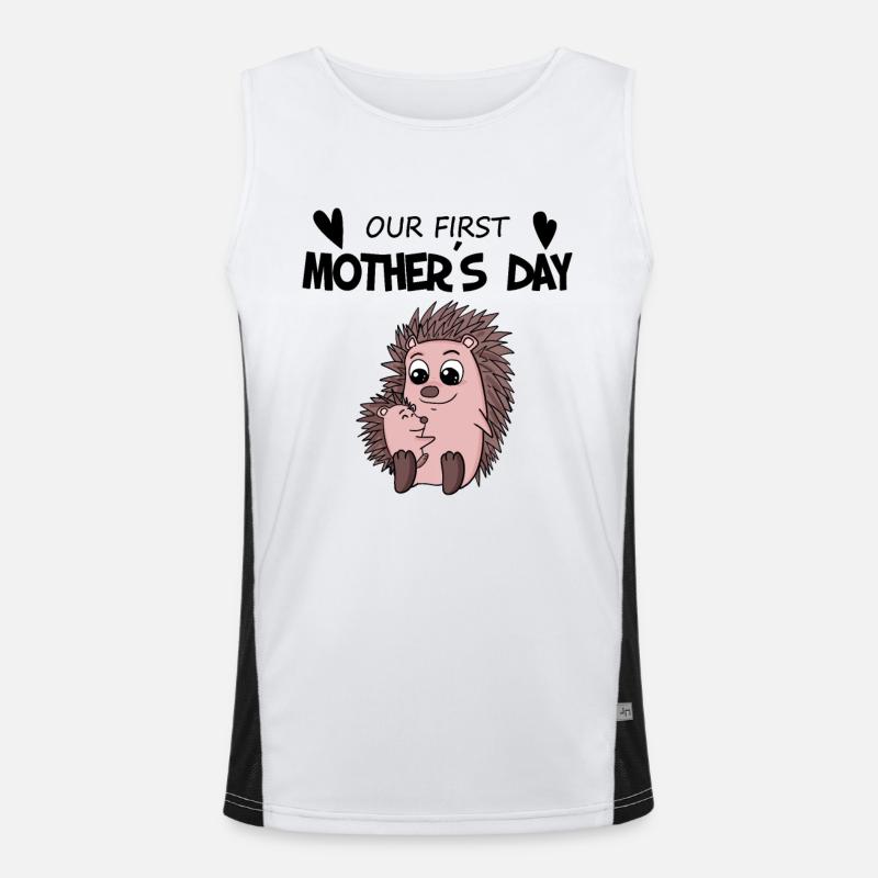 Muttertag - erster Muttertag Geschenk Funktionelles Kontrast-Tank Top für Männer 