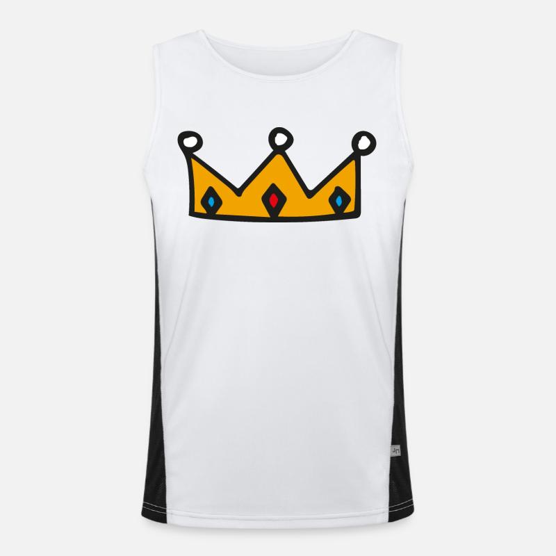 Krone Funktionelles Kontrast-Tank Top für Männer 
