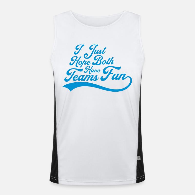 Both Teams Have Fun Men's Functional Contrast Tank Top 