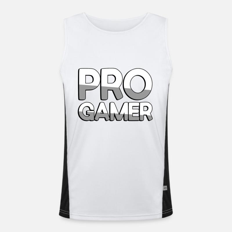 PRO GAMER - Gaming Funktionelles Kontrast-Tank Top für Männer 