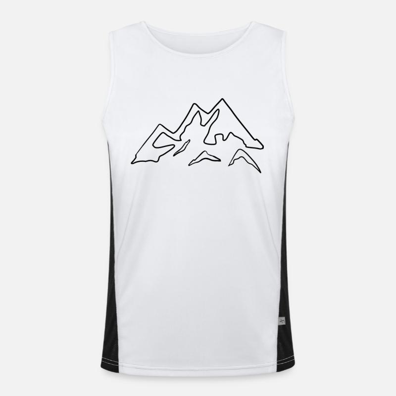 Mountains Men's Functional Contrast Tank Top 