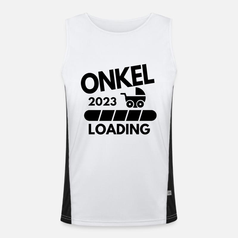 Onkel 2023 - Onkel werden - Onkel loading 2023 Funktionelles Kontrast-Tank Top für Männer 