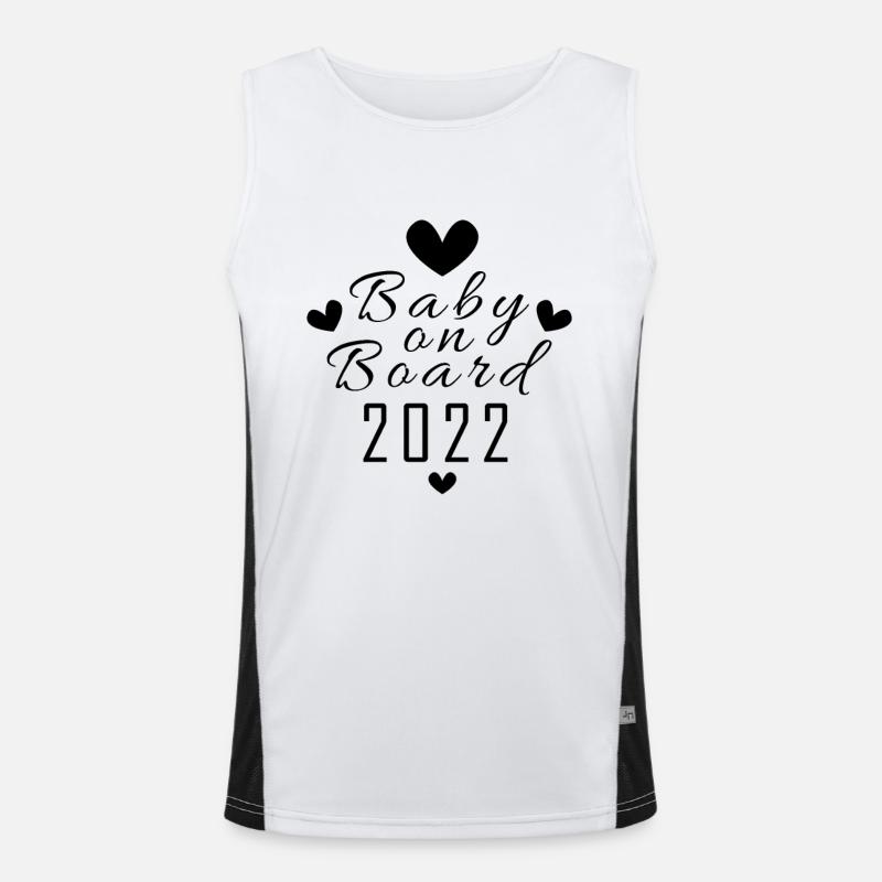 Bébé 2022 - Naissance Enceinte 2022 Débardeur respirant contrasté Homme 
