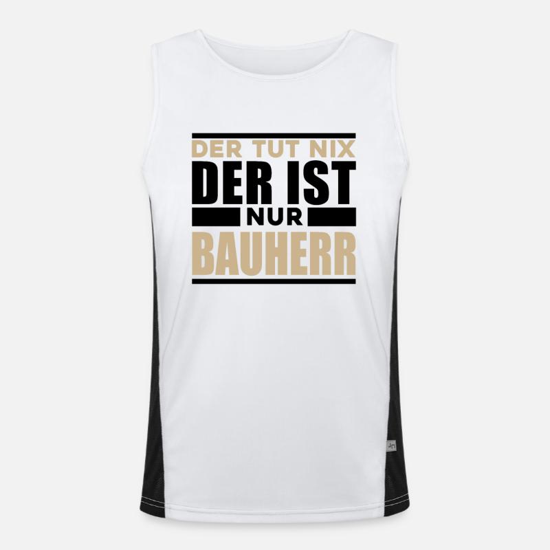 Bauherr Funktionelles Kontrast-Tank Top für Männer 
