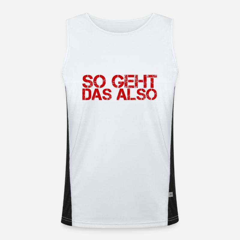 lernen rules Funktionelles Kontrast-Tank Top für Männer 