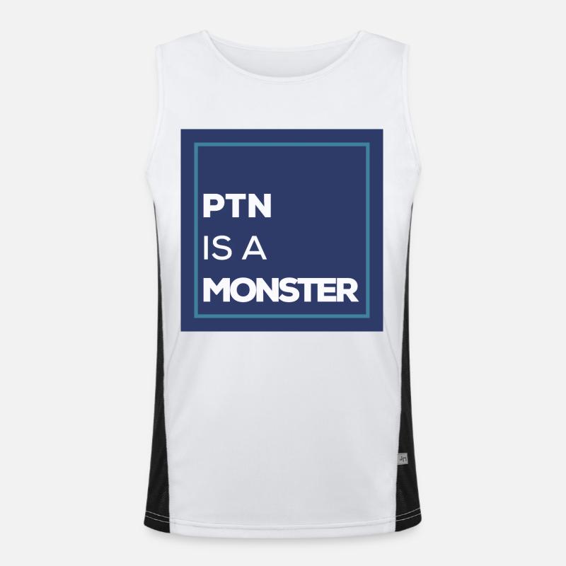 PTN is a Monster LWBDB 9 Funktionelles Kontrast-Tank Top für Männer 