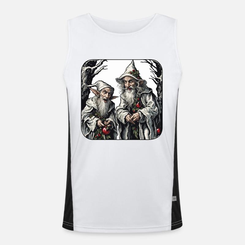 Diablotin / Nain / Fée / Noël / Elfe Débardeur respirant contrasté Homme 