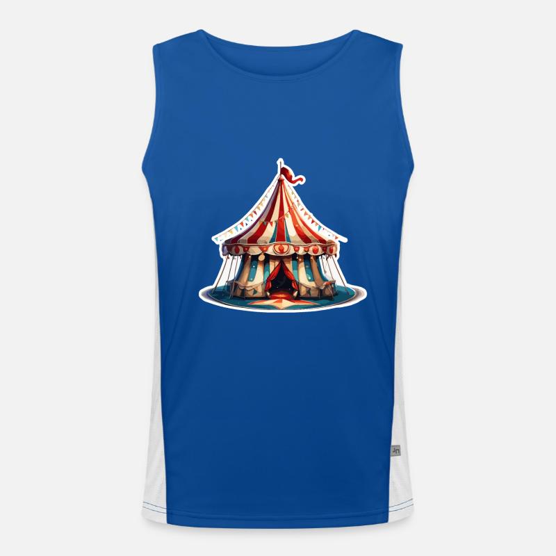 Circus tent / Circus ring / Entertainment / Artists Men's Functional Contrast Tank Top 