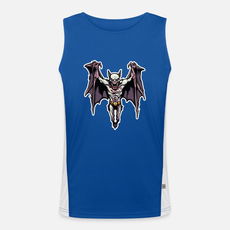 Bat / Vampire / Dracula / Animal / Halloween Men's Functional Contrast Tank Top 