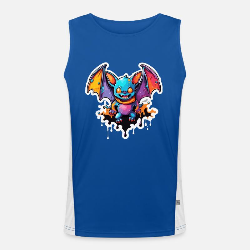 Bat / Vampire / Dracula / Animal / Halloween Men's Functional Contrast Tank Top 