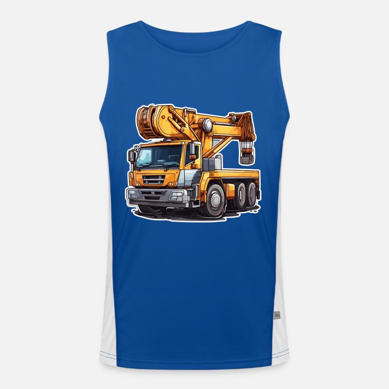 Kran / Baustelle / Seilwinde / Kransystem Funktionelles Kontrast-Tank Top für Männer 