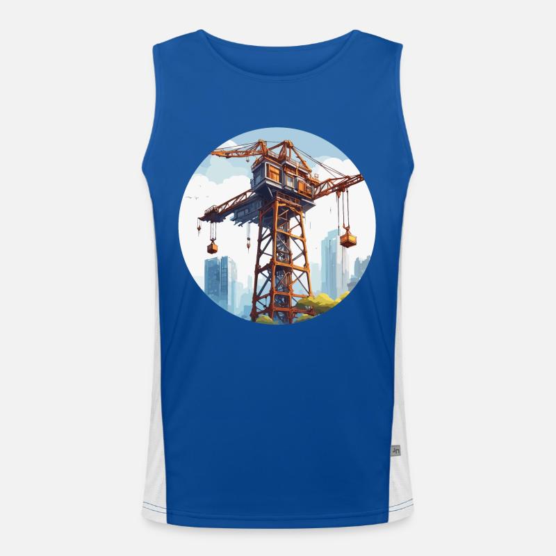 Grue / de chantier / treuil / système de grue Débardeur respirant contrasté Homme 