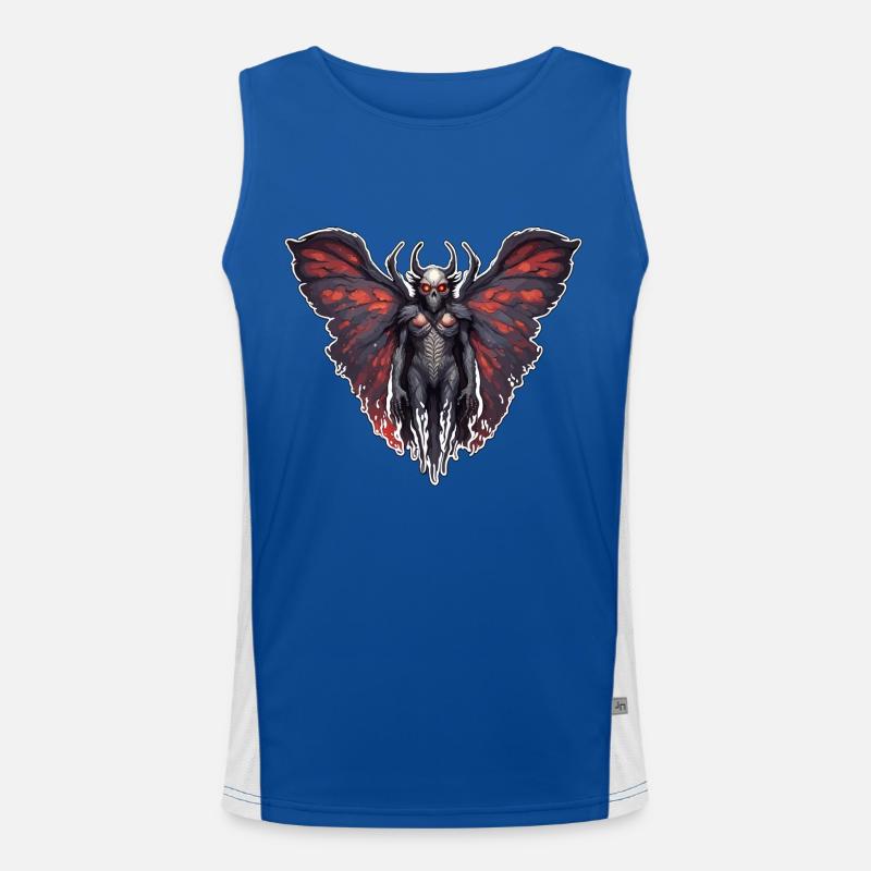 Mothman / papillon de nuit / insecte / créature mythique / flottant Débardeur respirant contrasté Homme 