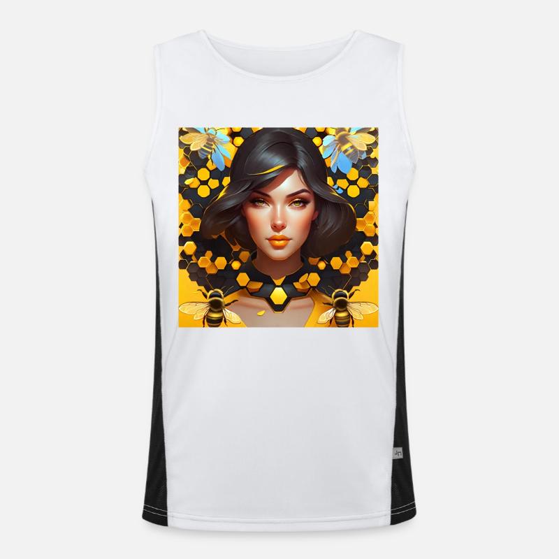 Queen Bee Men's Functional Contrast Tank Top 