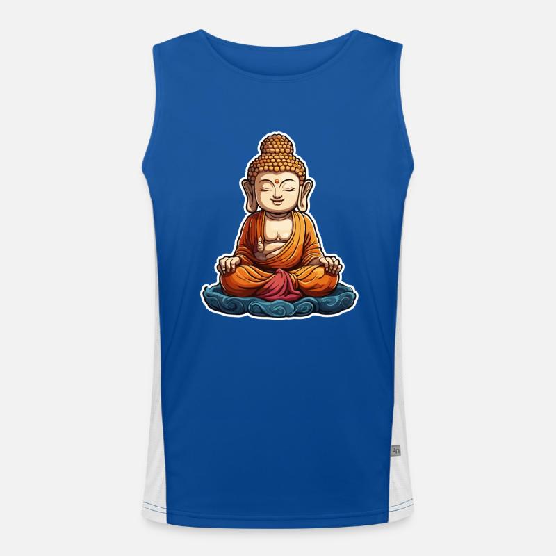 Buddha / Buddhismus / Glaube / Religion / Mantra Funktionelles Kontrast-Tank Top für Männer 