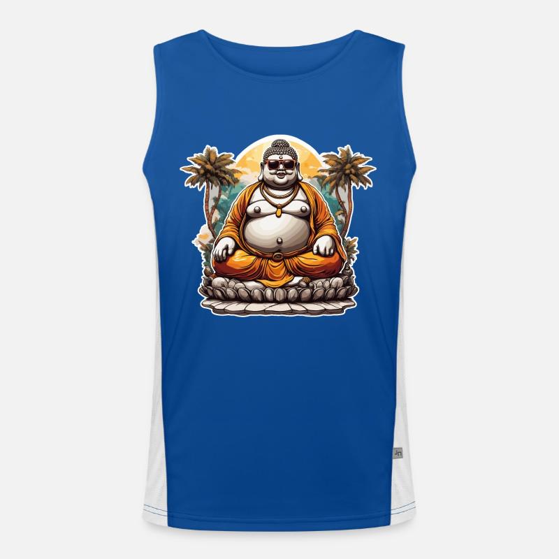 Buddha / Buddhismus / Glaube / Religion / Mantra Funktionelles Kontrast-Tank Top für Männer 